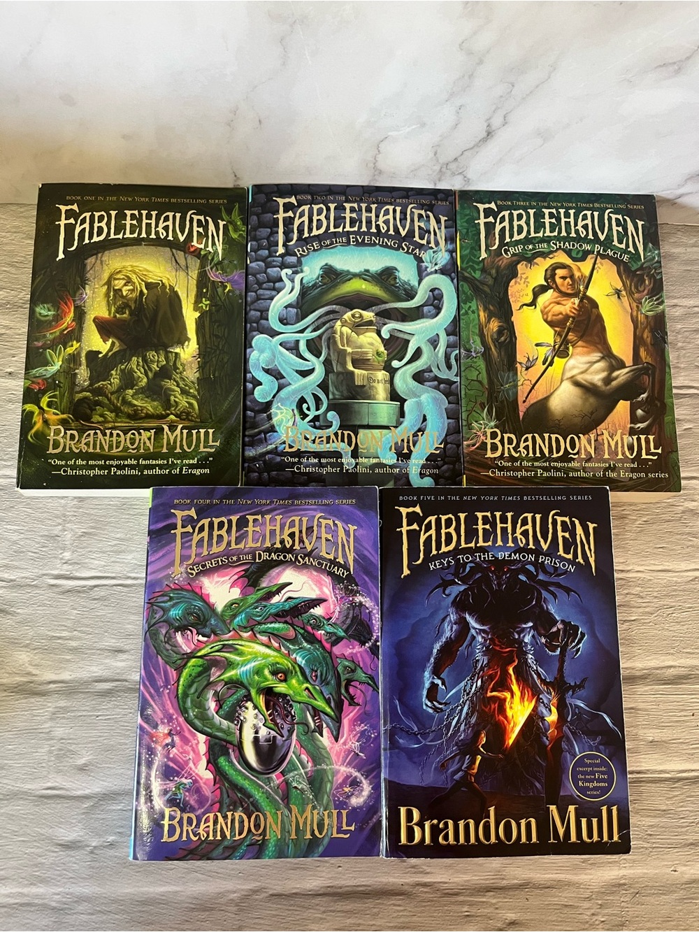 Fablehaven Fantasy Complete 5 Book Series By Brandon Mull Softcover
